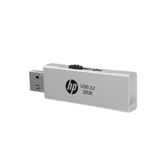 HP 818w 32GB USB 3.2 Flash Drive Silver Metal