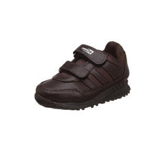 Liberty Force10 Electra-V Uniform School Shoes for Kids with EVA Sole | PVC Upper Quick-Wear Velcro Closure | Stylish & Lightweight | Comfortable Footbed | Padded Foam Insole (Brown - 29 EU)