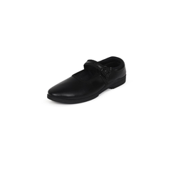 Action Girl's Black Non-Marking Formal School Shoes_A-10-BLK